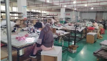 Team assembling signs in the production workshop